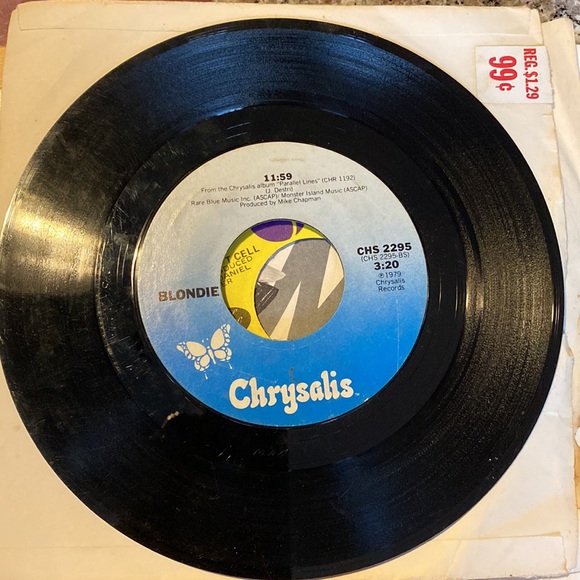 Lot of 2 45 RPM vinyl records from the 80’s-Blonde “Call Me” & “Heart of Glass” - Picture 6 of 8